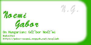 noemi gabor business card